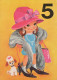 HAPPY BIRTHDAY 5 Year Old GIRL CHILDREN Vintage Postal CPSM #PBT928.GB - Birthday