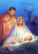 Vergine Maria Madonna Gesù Bambino Natale Religione Vintage Cartolina CPSM #PBP746.IT - Vierge Marie & Madones