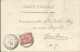 FRANCE CARTE 10c ST ETIENNE DE TULMONT ( TARN ET GARONNE ) POUR TOULOUSE ( HAUTE GARONNE ) DE 1902 LETTRE COVER - 1877-1920: Période Semi Moderne