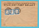 NEDERLAND Port Envelop 1954 Wageningen Met 3x 1ct - Briefe U. Dokumente