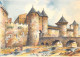 ILLUSTRATEUR - BARDAY - BARRE DAYEZ 2082 E - CARCASSONNE - L'ENTREE DU CHATEAU - Barday