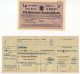 Delcampe - Germany 1936 Cover W/ Letter, Advert, Zahlkarte, Lottery Ticket; Leipzig - Saxon State Lottery; 12pf. Hindenburg - Briefe U. Dokumente