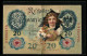 Künstler-AK Kind Mit Geldsack Auf Banknote  - Monnaies (représentations)