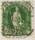 Heimat SG Buchs Postbüro 1887-03-18 Vollstempel Auf Stehende Helvetia SBK#67A - Usados