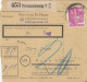 BiZone Paketkarte 1948 Braunschweig Nach Haar, Selbstbucher Mit Wert, Nachgebühr - Briefe U. Dokumente
