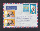 LETTRE DE KOUSSERI AVEC TIMBRES " DROITS DE L'HOMME/OISEAU ROSSIGNOL/PATINAGE ARTISTIQUE ",POUR LA SUISSE,1990. - Cameroun (1960-...)