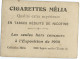 CIGARETTES MELIA -   LUTECE   - Tirage A - Melia