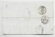 FRANCE N° 23  LOSANGE CHB AMBULANT CHERBOURG A BERNAY 23 AOUT 1864 B LETTRE COVER POUR ANGERS INDICE 14 ++++ - Bahnpost