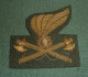 Fregio Ricamato Per Berretto Rigido Genio Pionieri - Esercito Italiano - USATO - Italian Army Embroided Cap Device (267) - Armée De Terre