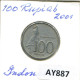 100 RUPIAH 2001 INDONESIA Coin #AY887.U.A - Indonesia