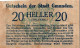 20 HELLER 1920 Stadt GMUNDEN Oberösterreich Österreich Notgeld Banknote #PF041 - Lokale Ausgaben