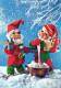 SANTA CLAUS CHRISTMAS Holidays Vintage Postcard CPSM #PAK022.GB - Santa Claus