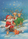 SANTA CLAUS CHRISTMAS Holidays Vintage Postcard CPSMPF #PAJ402.GB - Kerstman