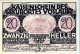 20 HELLER 1920 Stadt VÖSLAU Niedrigeren Österreich Notgeld Papiergeld Banknote #PG709 - [11] Emissions Locales