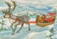 PÈRE NOËL Bonne Année Noël Vintage Carte Postale CPSM #PBL571.FR - Santa Claus