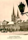 73865946 Saalfeld Saale Zentrum Blick Zur Kirche Weihnachts- Und Neujahrskarte S - Saalfeld