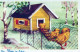 PASCUA POLLO HUEVO Vintage Tarjeta Postal CPA #PKE375.ES - Easter