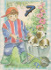 FELIZ CUMPLEAÑOS 7 Año De Edad NIÑO NIÑOS Vintage Tarjeta Postal CPSM Unposted #PBU056.ES - Birthday