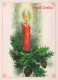 Neujahr Weihnachten KERZE Vintage Ansichtskarte Postkarte CPSM #PAV582.DE - New Year