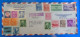 LETTRE  -  ETATS UNIS 1955  -  SUPERBE AFFRANCHISSEMENTS - Storia Postale