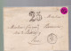 10 Lettres  Dite Précurseurs  Sur  Lettre  Ou Enveloppe Avec Taxe En Creux   25  & 30   Toutes Scannées Recto Verso - 1849-1876: Classic Period