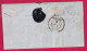 N°15 PC 1495 LE HAVRE 7 MAI 1854 POUR ROUEN SEINE INFERIEURE AU DOS LIGNE DU HAVRE LETTRE - 1849-1876: Période Classique