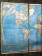 Delcampe - World Maps Old-the World National Geographic Society Before 1975-1 Pcs - Carte Topografiche