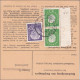 Paketkarte Bramberg über Bamberg 1959 - Covers & Documents