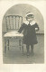 PHOTO-CPA . Jeune Fille à La Chaise .  CPA Adressée à Olliergues . - Ohne Zuordnung