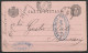 Roumanie - CP EP 5b Càd BUZEU /24 JUN 1890 Pour BUCURESTI (Bucarest) - Càd Arrivée BUCURESTI /25 JUN 1890 - Enteros Postales