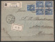 Chili - L. Recommandée A.R. Affr. 5x5c Càd SANTIAGO /15 II 1897 Pour AMSTERDAM Via Cordillera (au Dos: Càd BUENOS AIRES  - Chili