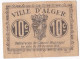 Billet De Nécessité Ville D’Alger Algerie. 10 Centimes 1916, Billet Colonial Circulé - Algérie