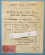 ● SAINT BOIL - Hôtel Des Postes - Prudhon Fils Vins à La Commission - Courses à Génouilly Chalon Facture Saône Et Loire - 1900 – 1949