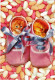 CHAT -  Chatons Dans Petits Chaussons Roses- Format 17 Cm X 11 Cm - Chats