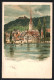 Künstler-AK C.Biese: Stein Am Rhein, Panorama  - Stein Am Rhein