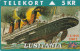 Denmark, KP 124, Lusitania, Steamship, Mint, Only 2000 Issued, Flag, 2 Scans. - Danemark