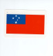 Chromo/carte Plastifiée Moderne SAMOA Apia Oceanie Oceania Drapeau Flag Plan Map 90 X 58 Mm Neuve TB - Other & Unclassified