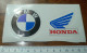 AUTOCOLLANT BMW ET HONDA (2 AUTOCOLLANTS SUR LE MEME SUPPORT) - Stickers