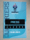 BASKETBALL  FIBA EUROBASKET QUALIFIERS SERBIA - FINLAND, Accreditation  - Abbigliamento, Souvenirs & Varie