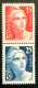 1949 FRANCE N 833 - CENTENAIRE DU TIMBRE POSTE  . LA PAIRE - NEUF** - Unused Stamps