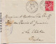 37142# IRIS LETTRE CENSURE HA 3 BOURGES CHER Obl MARGENCEL HAUTE SAVOIE 1941 Pour LA CHATRE INDRE - WW II