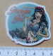 THEME SEXY / PIN UP : AUTOCOLLANT GARAGE GAL - Stickers