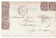 Lot De 5 CPA Avec Affranchissements Différents Avec 1c Et 2c Blanc  1903-1905 - 1900-29 Blanc