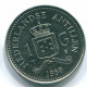 1 GULDEN 1980 ANTILLES NÉERLANDAISES Nickel Colonial Pièce #S12045.F.A - Nederlandse Antillen