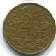 2 1/2 CENT 1956 CURACAO NEERLANDÉS NETHERLANDS Bronze Colonial Moneda #S10187.E.A - Curaçao