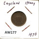 Delcampe - NEW PENNY 1976 UK GBAN BRETAÑA GREAT BRITAIN Moneda #AW177.E.A - 1 Penny & 1 New Penny