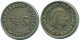 1/4 GULDEN 1957 ANTILLAS NEERLANDESAS PLATA Colonial Moneda #NL10986.4.E.A - Netherlands Antilles