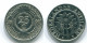 25 CENTS 1990 NETHERLANDS ANTILLES Nickel Colonial Coin #S11267.U.A - Niederländische Antillen