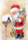 BABBO NATALE Natale Vintage Cartolina CPSM #PAJ612.IT - Kerstman