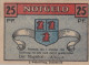 25 PFENNIG 1921 Stadt PASEWALK Pomerania UNC DEUTSCHLAND Notgeld Banknote #PB483 - Lokale Ausgaben